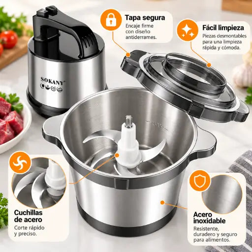 Procesador de Alimentos 3 Litros - SOKANY®