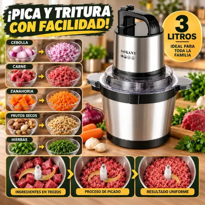 Procesador de Alimentos 3 Litros - SOKANY®