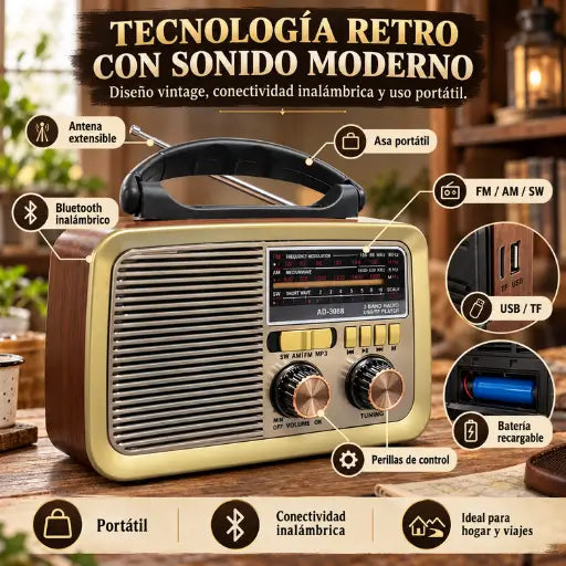 Radio Retro Portátil